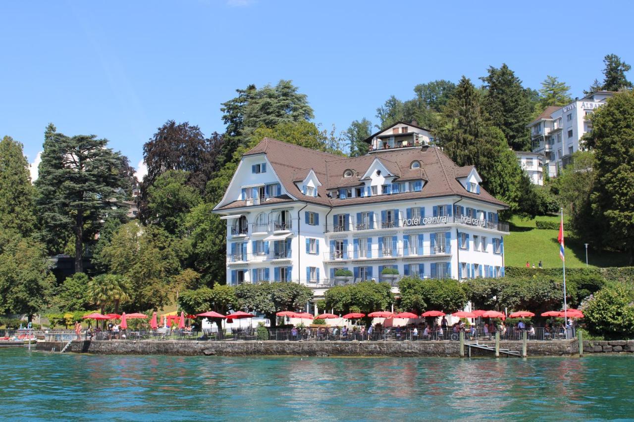 Hotel Central Am See Weggis Exterior foto
