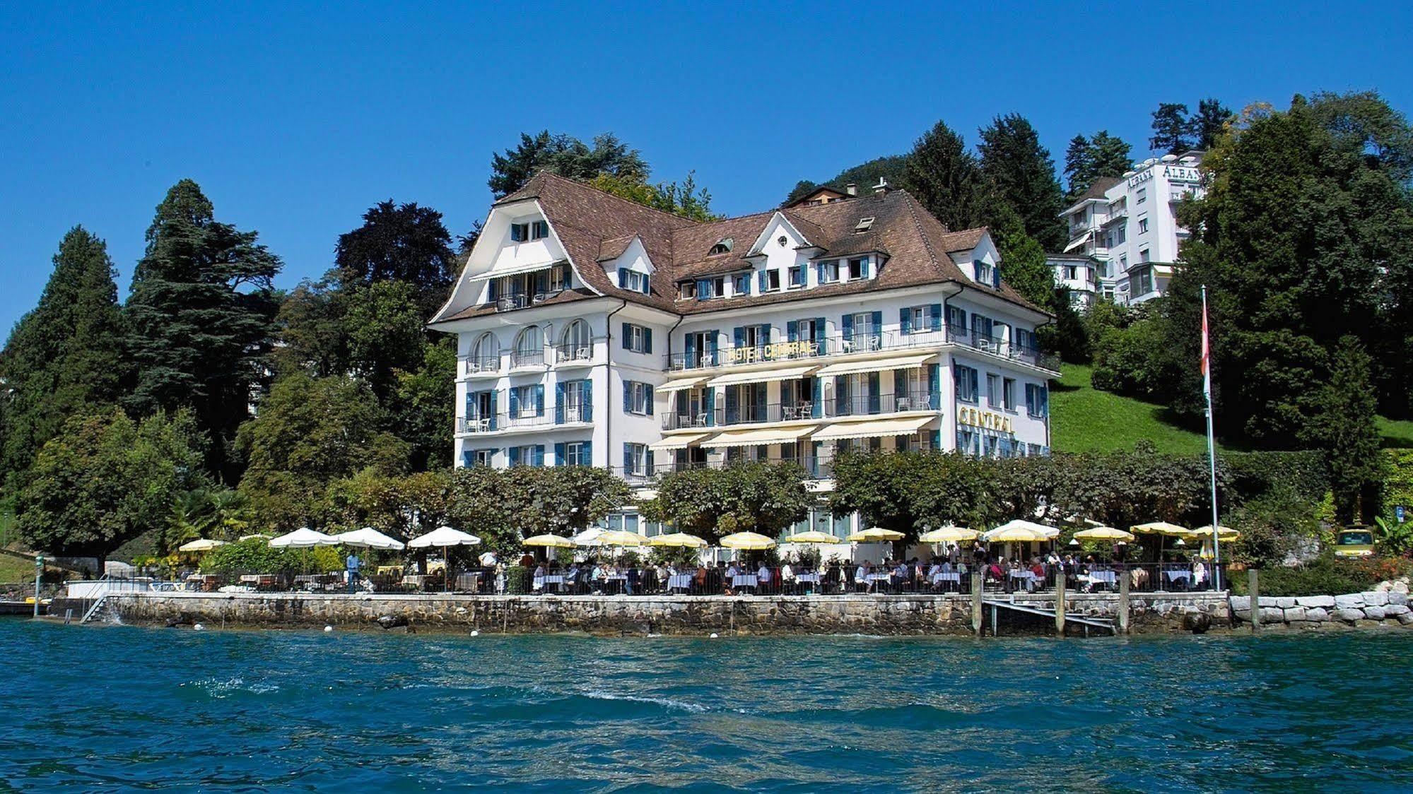 Hotel Central Am See Weggis Exterior foto